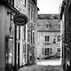 Tradition boutique store sign in small historic street of Old Quebec C... (thumbnail)