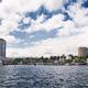Panoramic view of Nanaimo city waterfront skyline Vancouver Island... (thumbnail)
