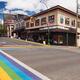 Nanaimo city downtown rainbow street crosswalk Vancouver Island... (thumbnail)
