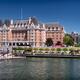 Panorama of The Fairmont Empress Hotel and harbour in Victoria BC... (thumbnail)