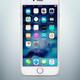 Gold Apple iPhone 6 6s isolated on light blue background... (thumbnail)