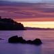 Nanaimo BC pink sunset beautiful scenery of the ocean coast on Vancouv... (thumbnail)