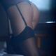 Sensual curvy body closeup of sexy woman in corset and stockings... (thumbnail)