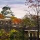 Osaka Castle and Gokurakubashi bridge over canal in beautiful colorful... (thumbnail)