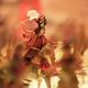 Miniature model of a samurai warrior on horse on battlefield... (thumbnail)