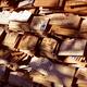 Ema wooden votive plates with written prayers and wishes at Shinto shr... (thumbnail)