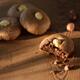 Artistic food still life of home-made Hazelnut butter cookies on rusti... (thumbnail)