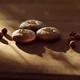 Healthy home-made Hazelnut butter cookies with hazelnuts on rustic tab... (thumbnail)