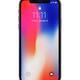 Apple iPhone X smartphone with colorful locked screen isolated on whit... (thumbnail)