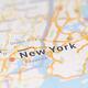 New York city map on GPS screen display... (thumbnail)
