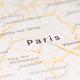 Paris city map on GPS screen display... (thumbnail)