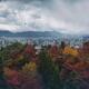 Beautiful atmospheric panorama of Kyoto city in autumn scenery and Kiy... (thumbnail)