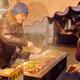 Japanese street food vendor selling Hashimaki at a food market in Kyot... (thumbnail)