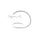 Cute snuggly sleeping cat illustration design on white background... (thumbnail)