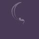Cat lying on the waning moon artistic illustration design in purple co... (thumbnail)
