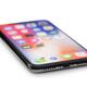 Apple iPhone X smartphone lying horizontally isolated on white backgro... (thumbnail)