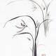 Wild orchids Sumi-e Japanese Zen painting artwork of flowers... (thumbnail)