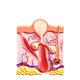 Cross section of whitehead skin follicle filled with sebum structure... (thumbnail)