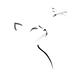 Cat looking up at a dragonfly Japanese Zen illustration design on whit... (thumbnail)