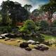 Traditional Japanese Zen rock garden with a pond at Sanboin Buddhist t... (thumbnail)