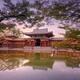 Phoenix Hall Hoodo of Byodoin temple in a beautiful surreal autumn sce... (thumbnail)