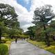 Garden with old black pine trees at Byodo-in temple in Uji Japan... (thumbnail)