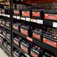 Kirkland car batteries on shelves at Costco Wholesale warehouse store... (thumbnail)