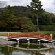 Soribashi arched bridge of the Phoenix Hall of Byodo-in Buddhist templ... (thumbnail)