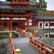 Hirabashi and Soribashi bridges leading to the Phoenix Hall Ho-o-do of... (thumbnail)