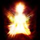 Woman sitting in meditation pose emanating ethereal body Qi energy aur... (thumbnail)