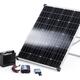 Portable 100 Watt solar power kit with a panel inverter and battery... (thumbnail)