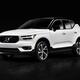 White 2019 Volvo XC40 Luxury SUV isolated car on black... (thumbnail)