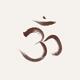 Sanskrit Om or Aum sacred symbol of the crown chakra in Yoga Sumi-e ar... (thumbnail)