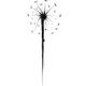 Ladybug on a dandelion abstract Zen painting illustration design... (thumbnail)