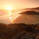 Pacific Rim National Park beautiful panoramic sunset scenery during lo... (thumbnail)