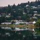 Nanaimo city residential houses on a sea shore Vancouver Island... (thumbnail)