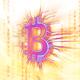 Bitcoin cryptocurrency symbol illustration in bright glowing colors... (thumbnail)