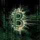 Bitcoin cryptocurrency symbol illustration digital currency logo in bl... (thumbnail)