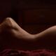 Abstract fine art nude portrait of a lying naked woman back outline... (thumbnail)
