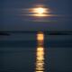 Rise of the Full Harvest Moon above Pacific ocean... (thumbnail)