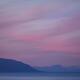 Beautiful surreal twilight sky in pink and lavender pastel colors scen... (thumbnail)