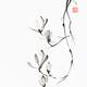 Magnolia branch black and white Japanese Zen Sumi-e painting on white... (thumbnail)