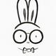 Cute nerd bunny in spectacles minimalistic kawaii style painting... (thumbnail)
