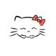 Happy smiling kitty kawaii character illustration... (thumbnail)