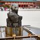 Chozuya water basing with carved stone panther at Heian Shrine... (thumbnail)