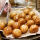 Hedgehog shaped custard pastries Japanese street food sweets at Nishik... (thumbnail)