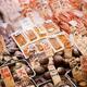 Fresh seafood shrimp oysters scallops shellfish at Nishiki market in K... (thumbnail)
