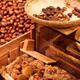 Roasted chestnuts Yakikuri at Nishiki food market stall in Kyoto... (thumbnail)