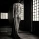 Mysterious asian woman standing naked in a dark house revealing a Yaku... (thumbnail)