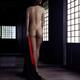 Asian woman standing undressed her sensual nude back glowing in a dark... (thumbnail)
